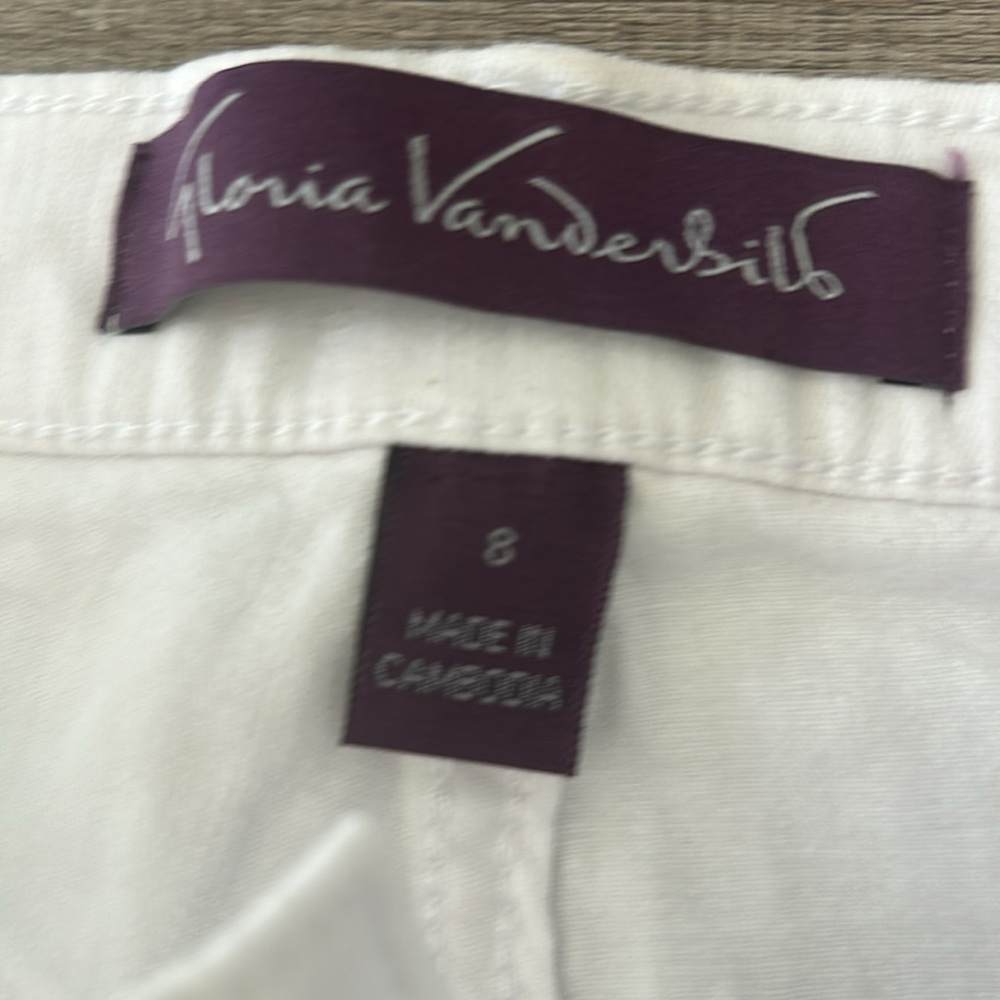 NWT Gloria Vanderbilt women’s white jeans size 8 - Picture 6 of 8